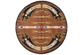 American Dakota, Horse Thieves Round Rug