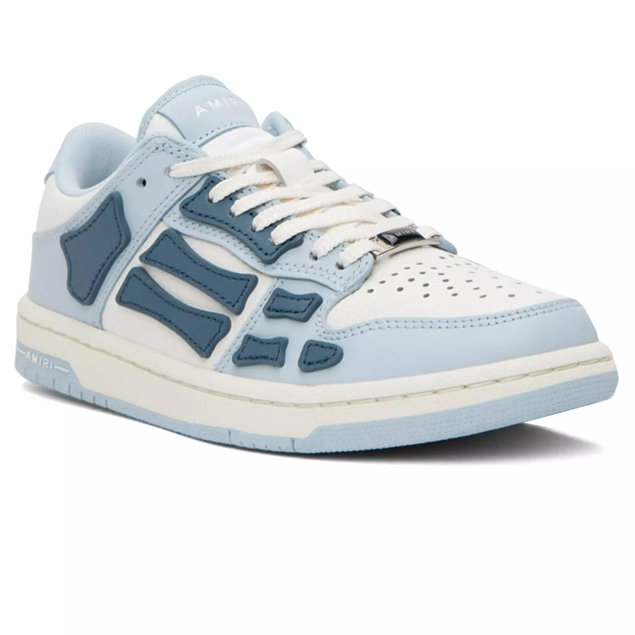 Amiri Skeleton Low Top Baby Blue White Sneaker