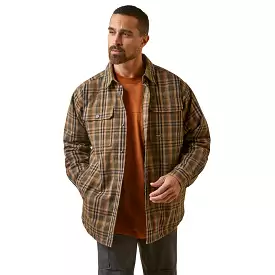 'Ariat' Men's Rebar Flannel Insulated Shirt Jacket - Wren Plaid