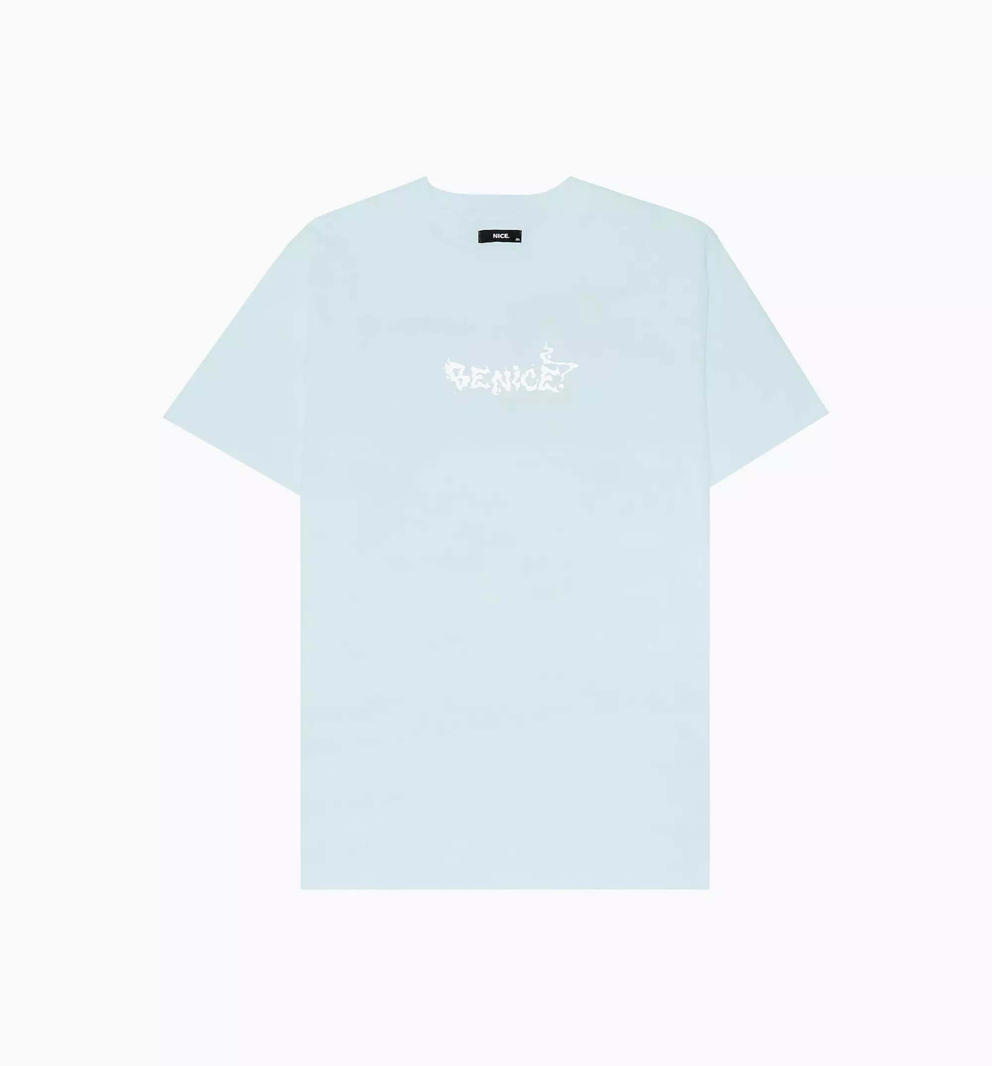 Be Nice Smoke Short Sleeve Tee Mens T-Shirt - Light Blue