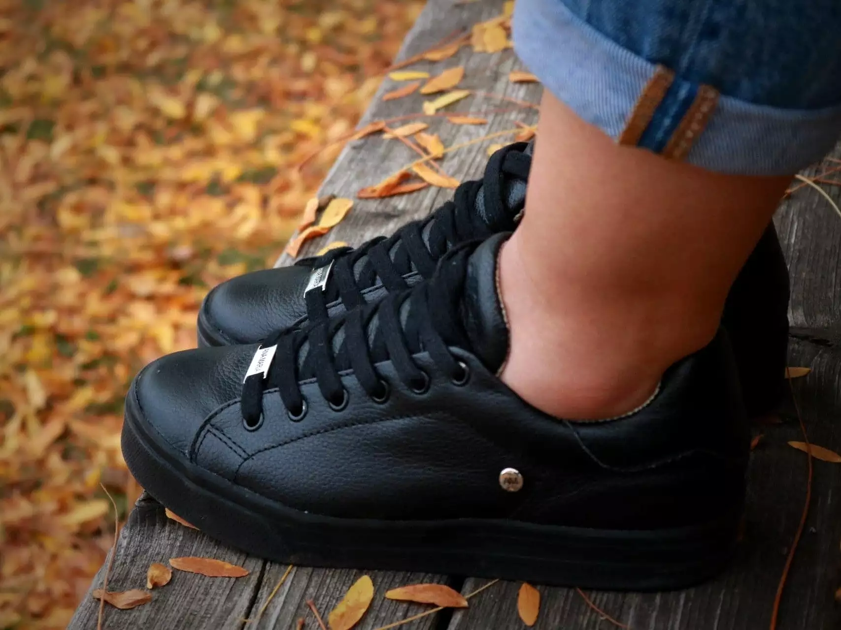 Black-Leather sneaker