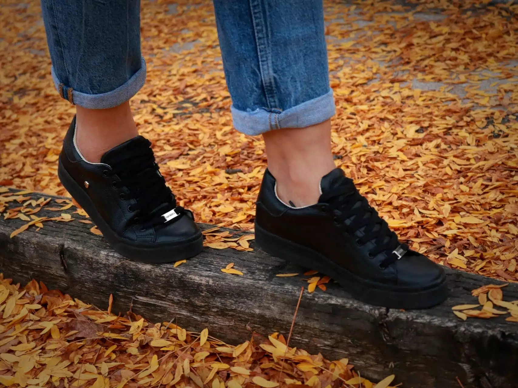 Black-Leather sneaker