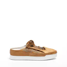 Carolyn Lace Sabot sneaker naturale calf sand