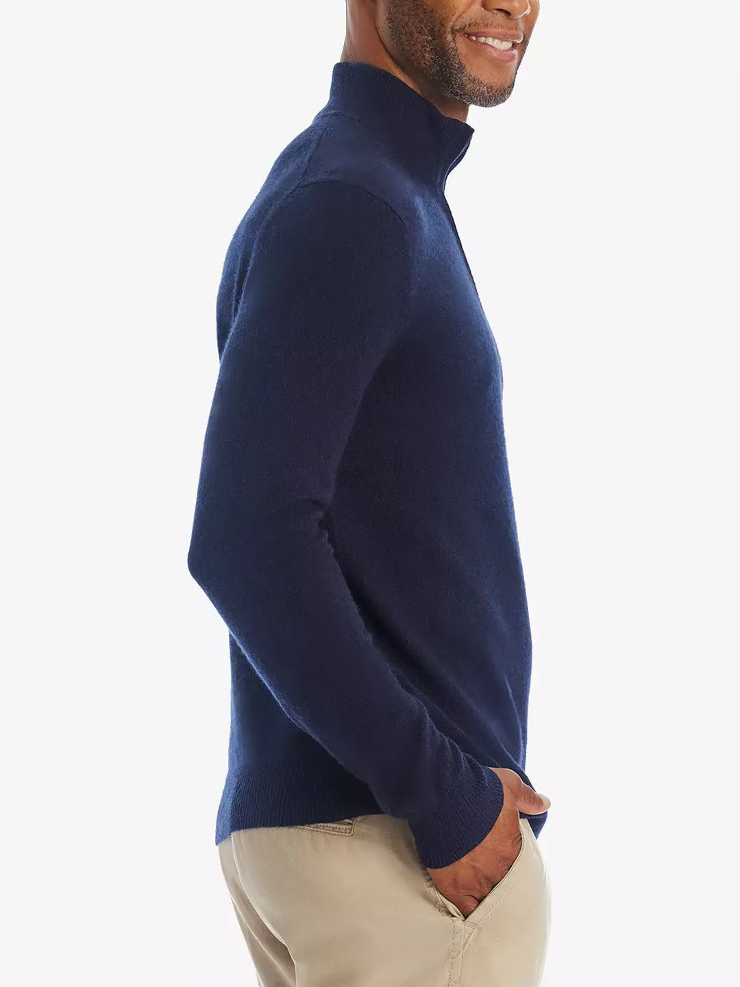 Cashmere Quarter Zip Sweater