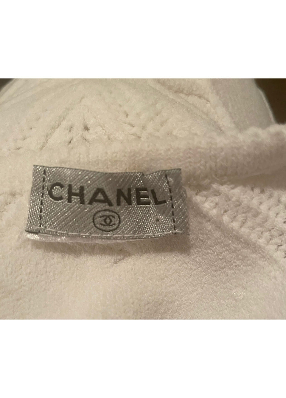 Chanel White 05S, 2005 Summer Resort Woven Crochet Sumner Dress US 2/4