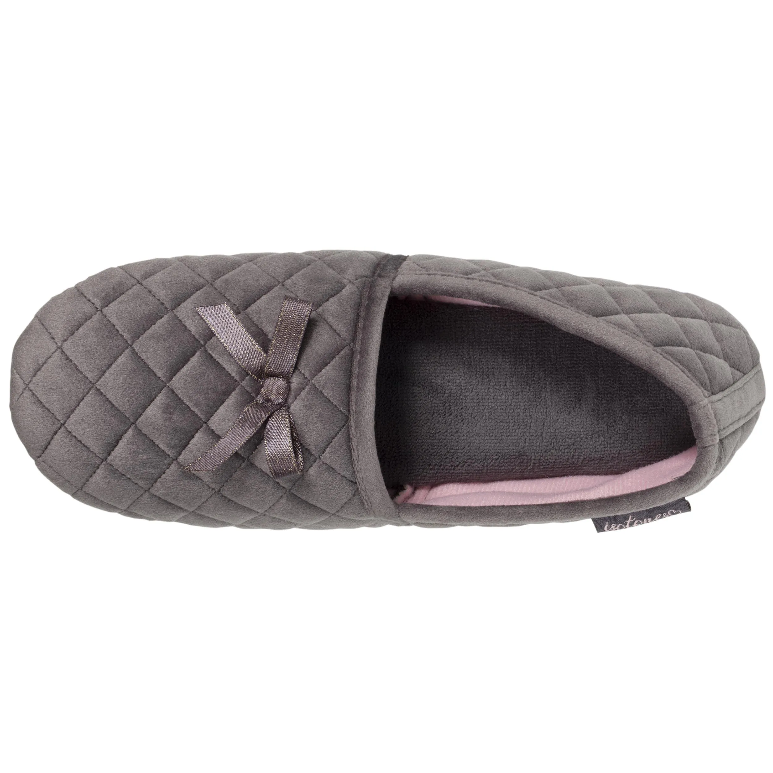 Chaussons slippers Femme matelassés Gris foncé