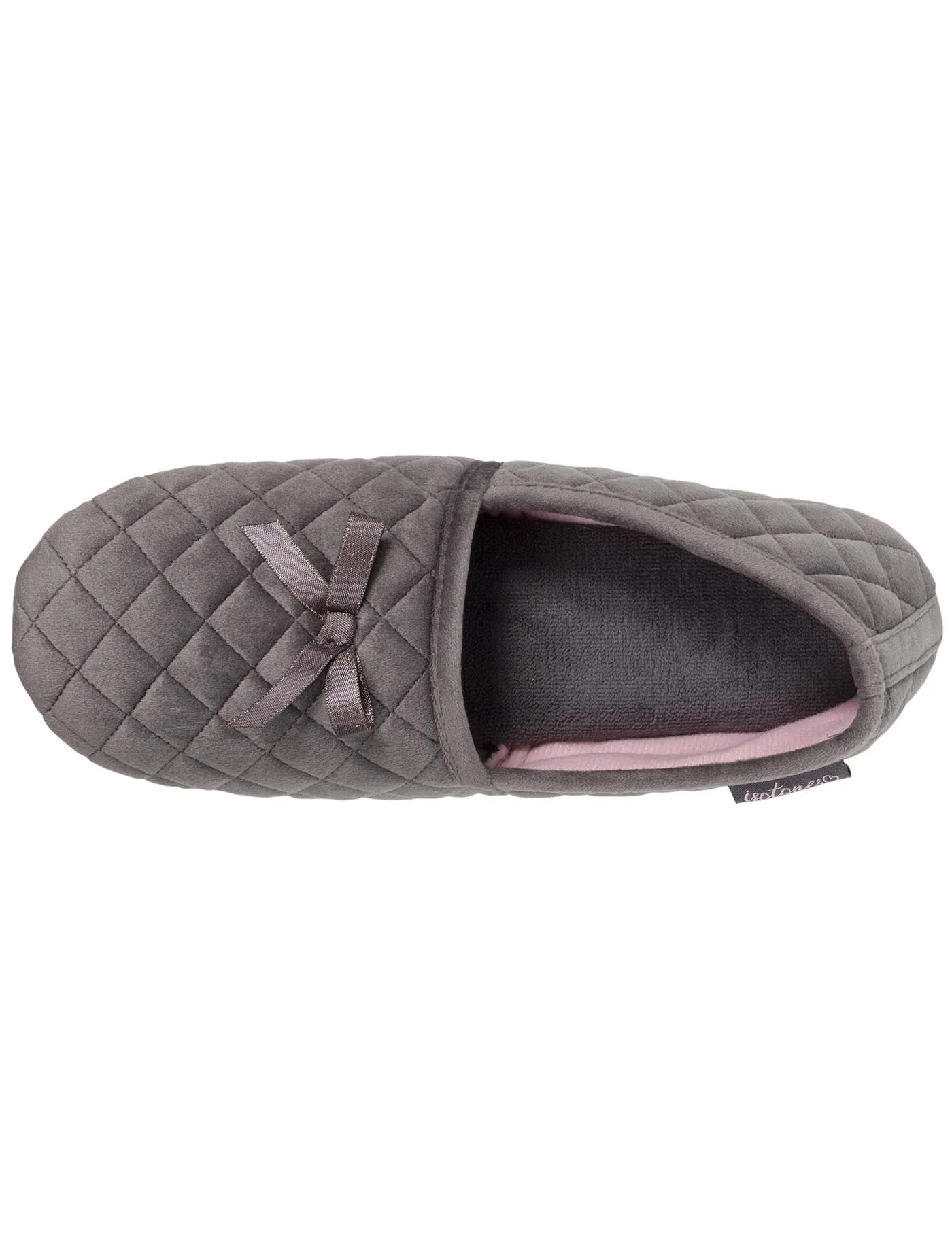 Chaussons slippers Femme matelassés Gris foncé