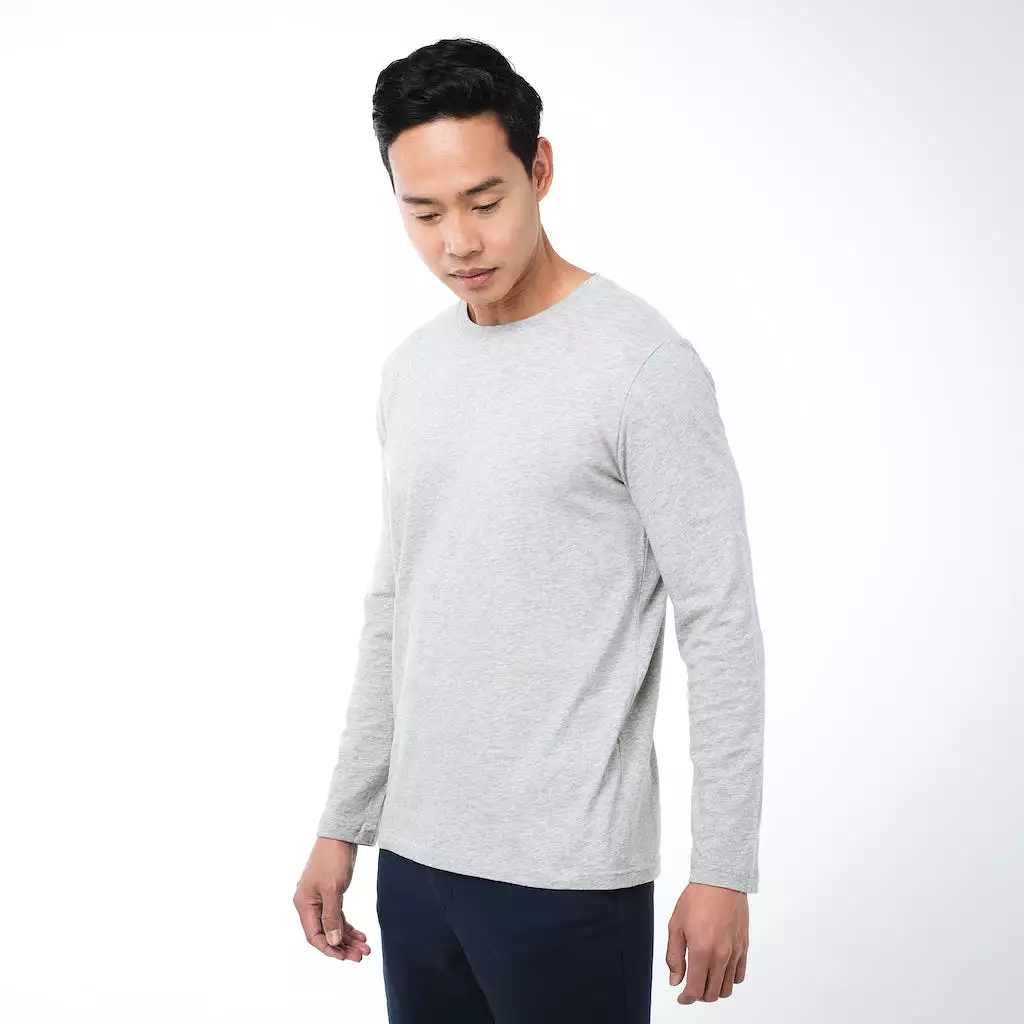 Core Long Sleeve T-Shirt | Grey Marle