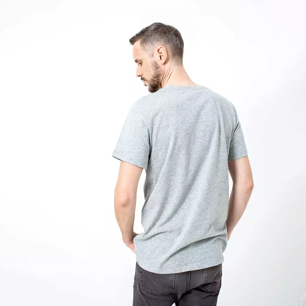 Cotton Tall Crew | Grey Marle