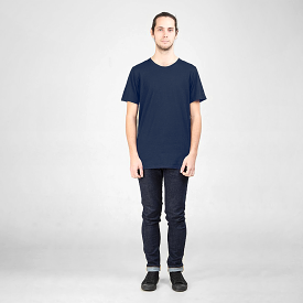 Cotton Tall Crew | Navy