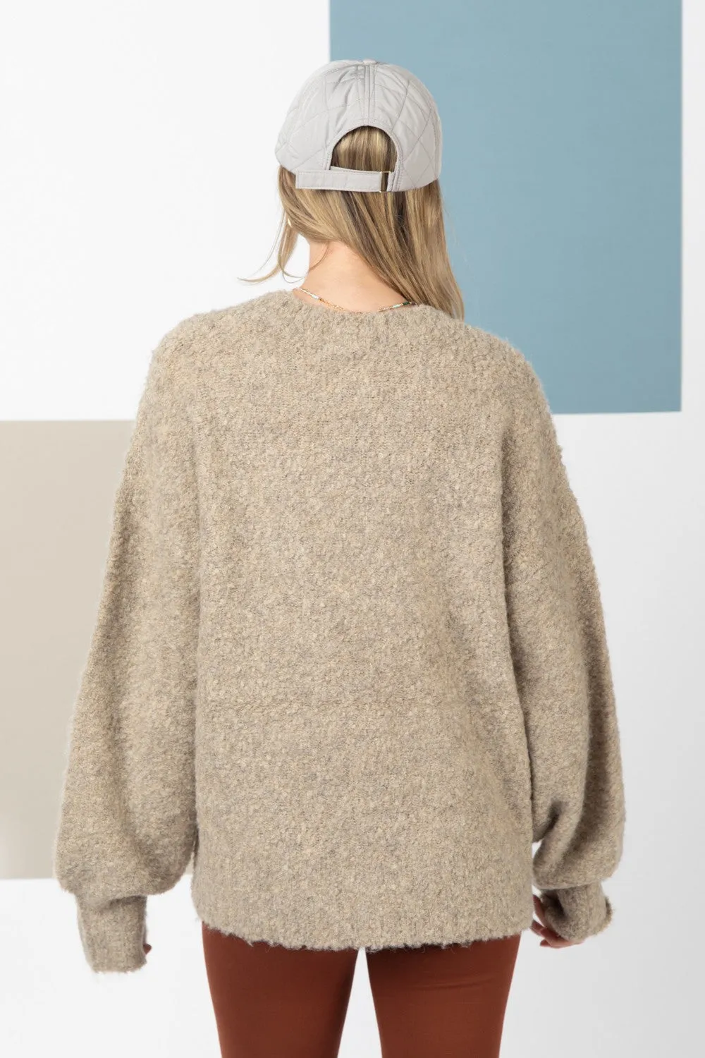 Cozy Fuzzy Knit Sweater