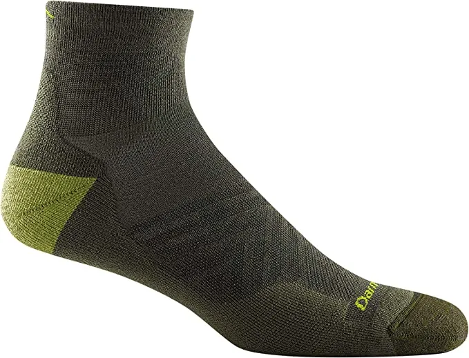 Darn Tough Mens Quarter Midweight Socks- Fatigue