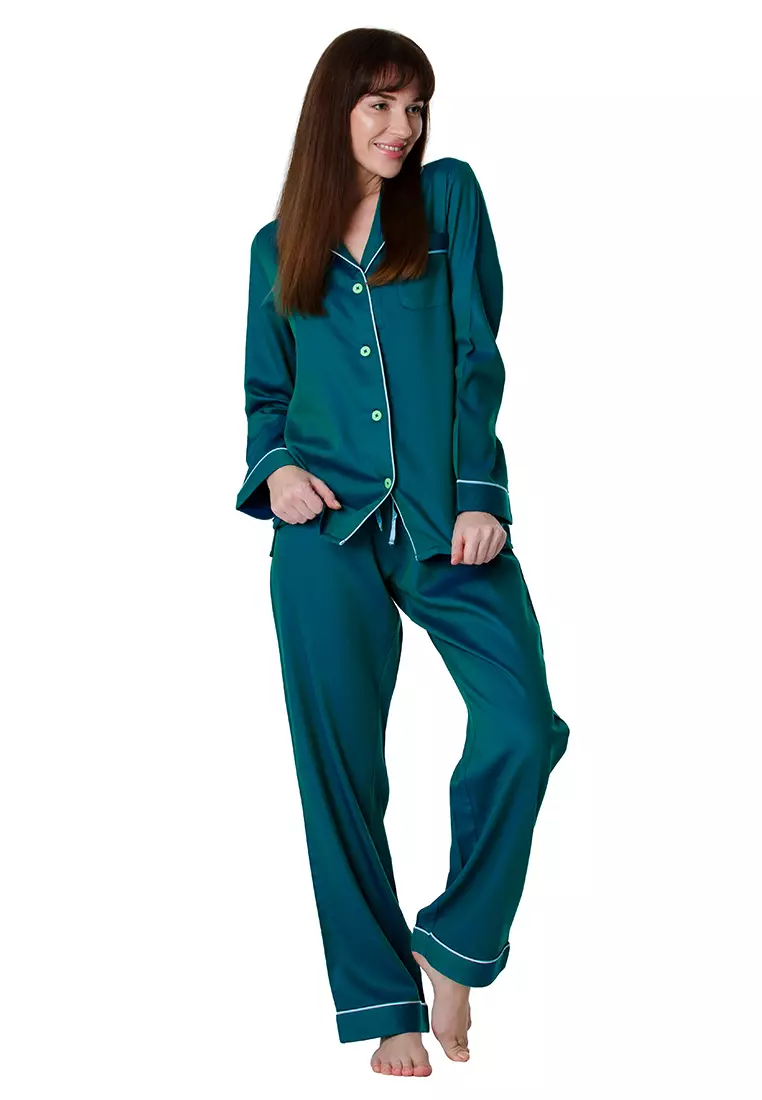 DE LUCCA De Lucca Women's Long Pajama Set