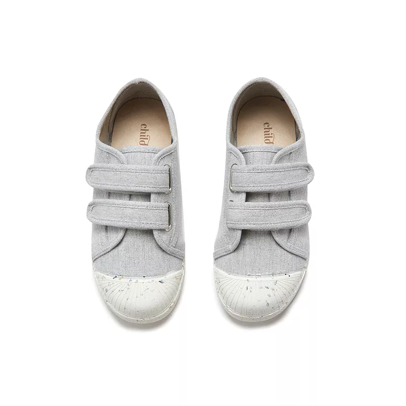 ECO-Friendly Canvas Double Sneaker in Grey