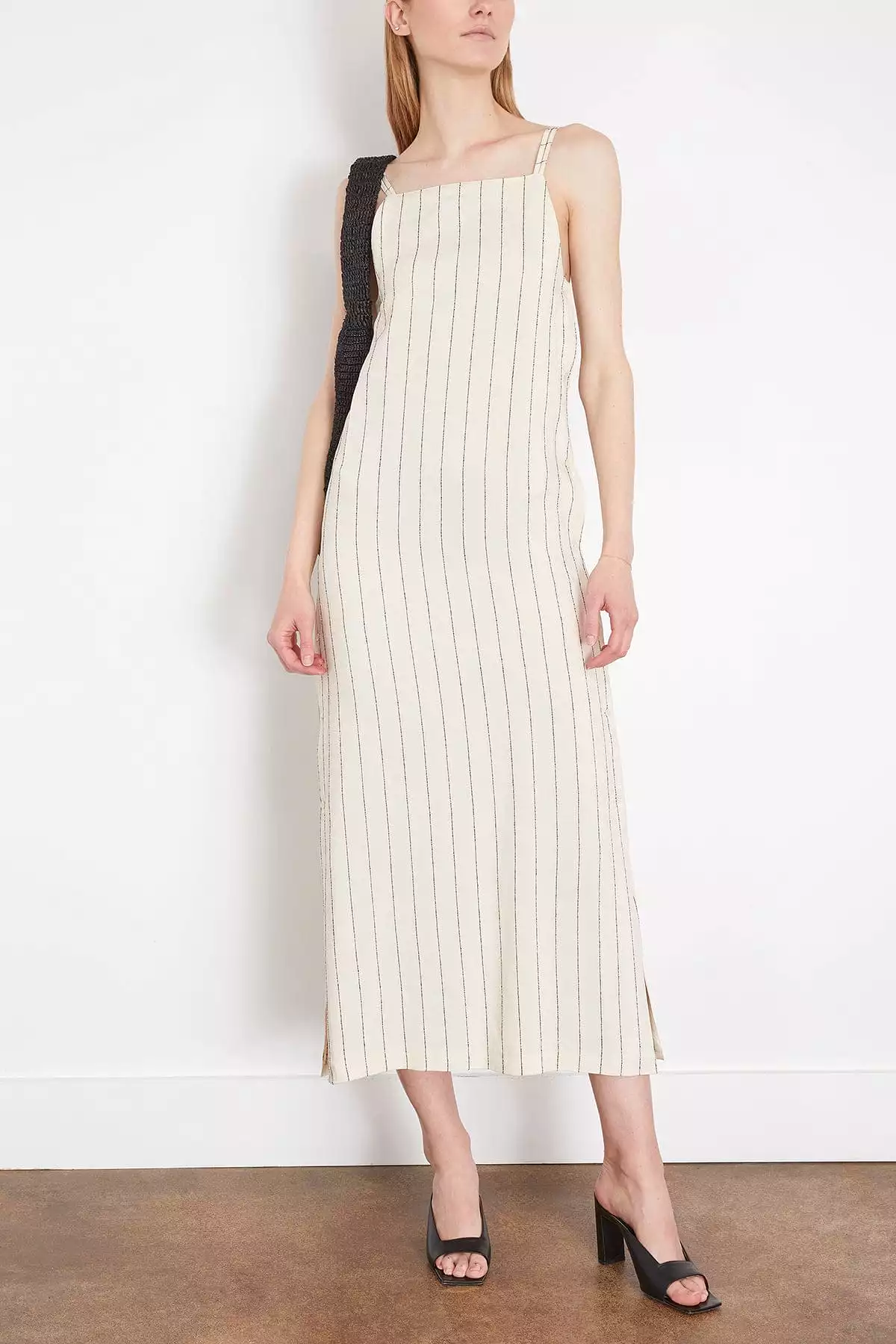 Etta Dress in Ivory/Black