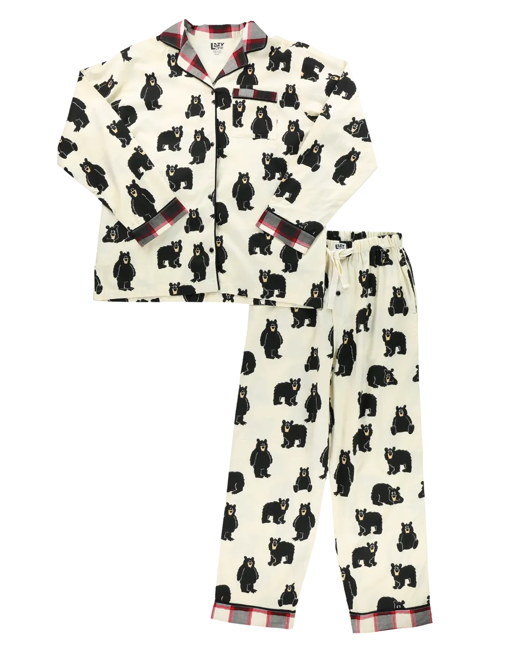 Family Bear Women's Button Down Pajama Set