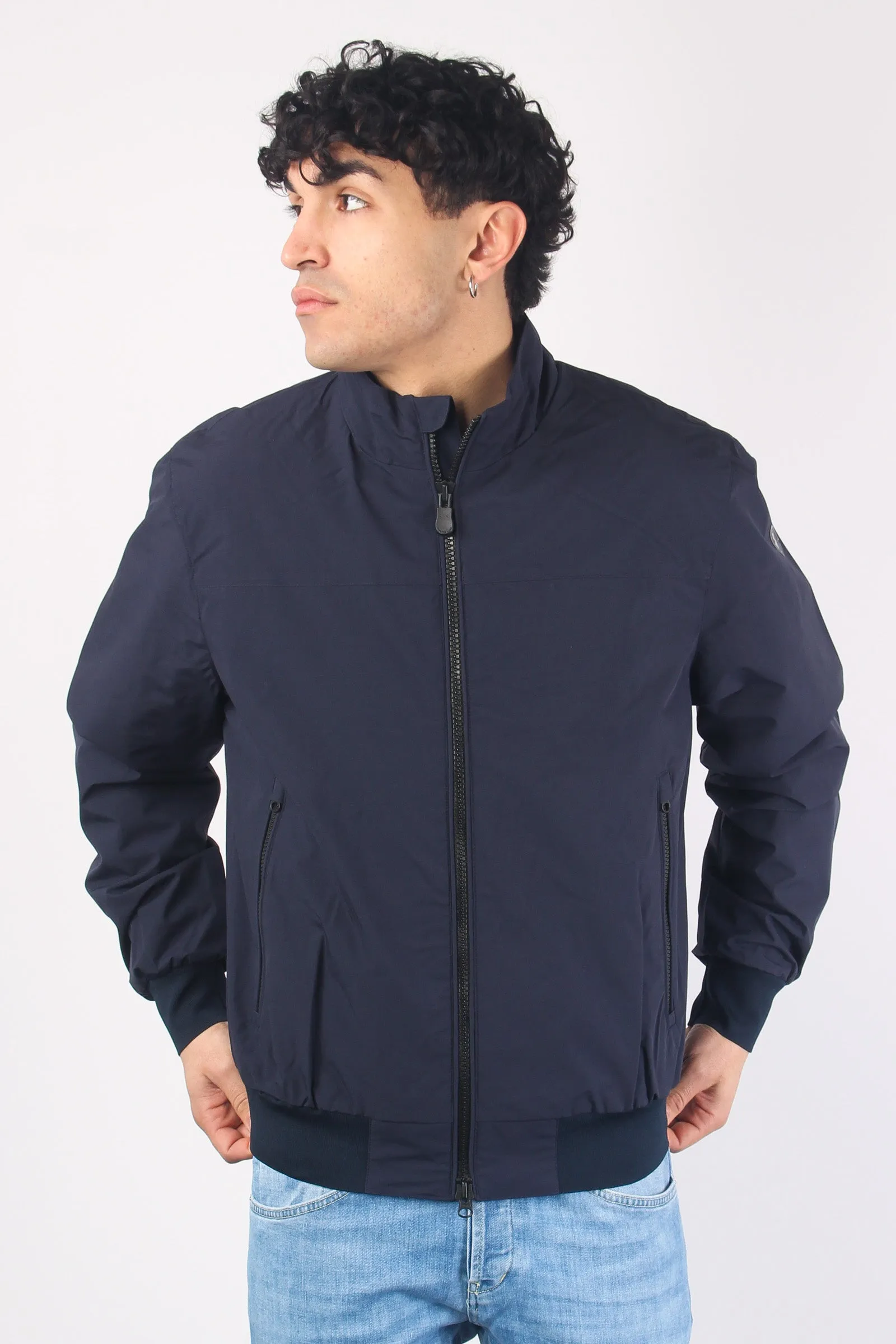 Finlay Bomber Nylon Liscio Blue Black