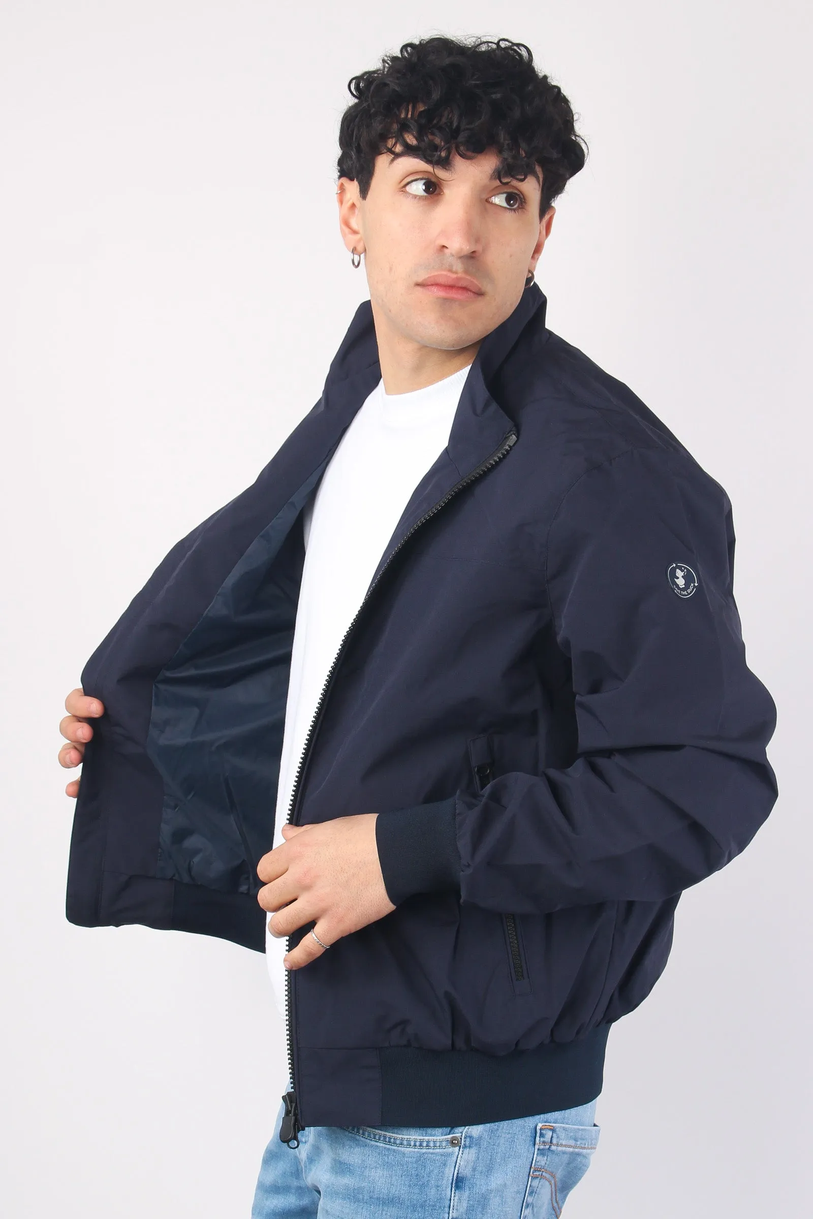 Finlay Bomber Nylon Liscio Blue Black