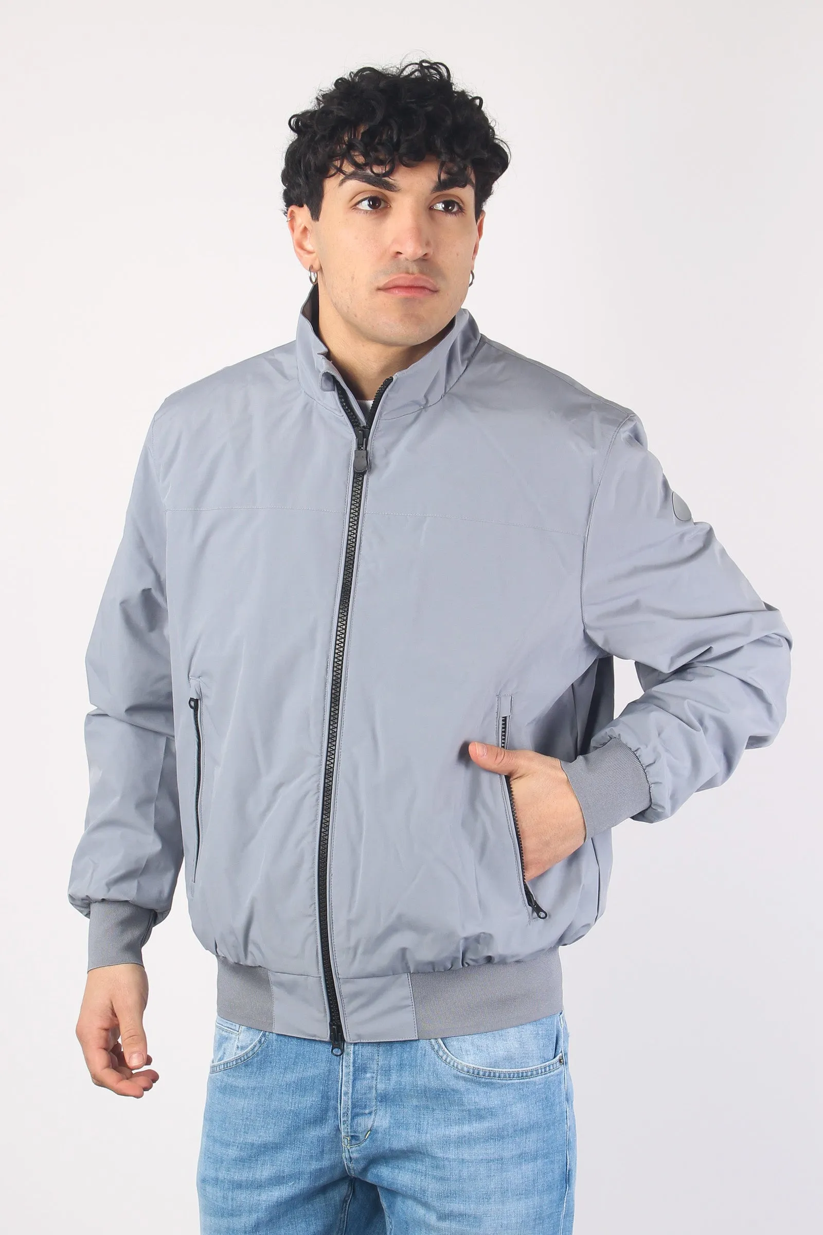 Finlay Bomber Nylon Liscio Grey