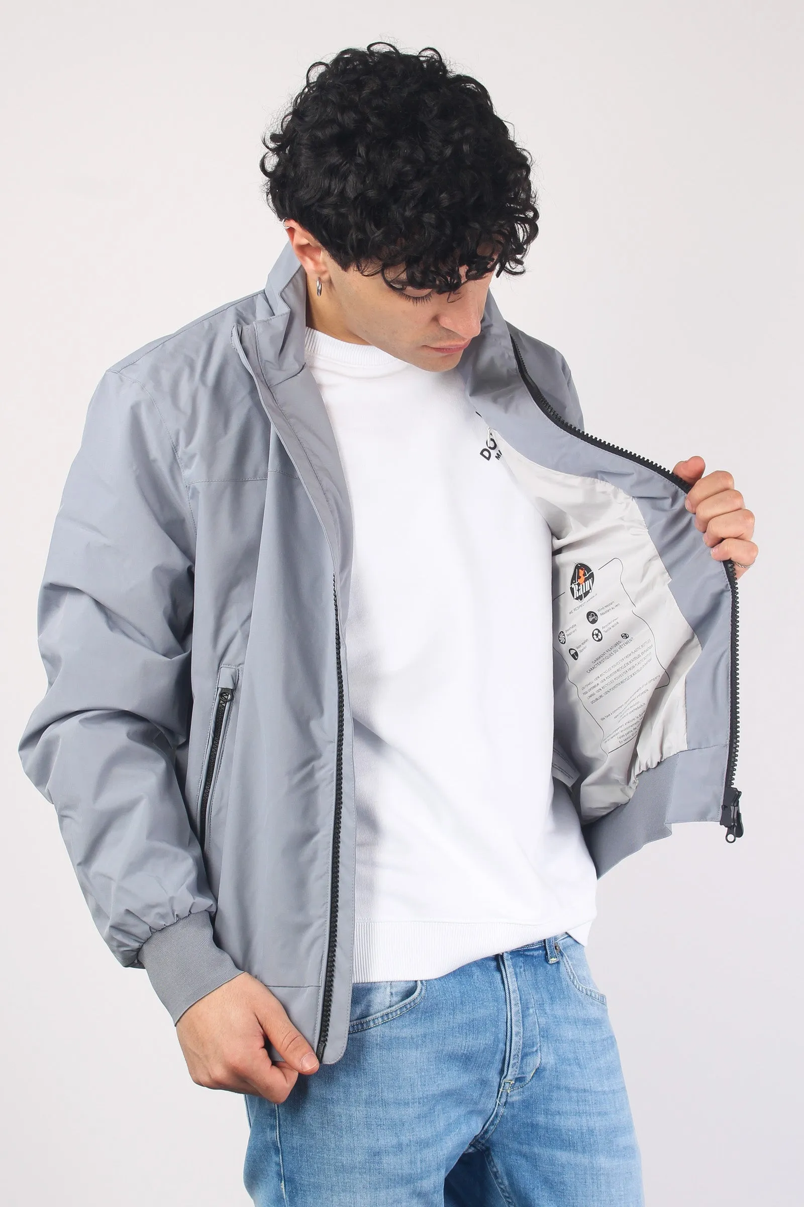 Finlay Bomber Nylon Liscio Grey