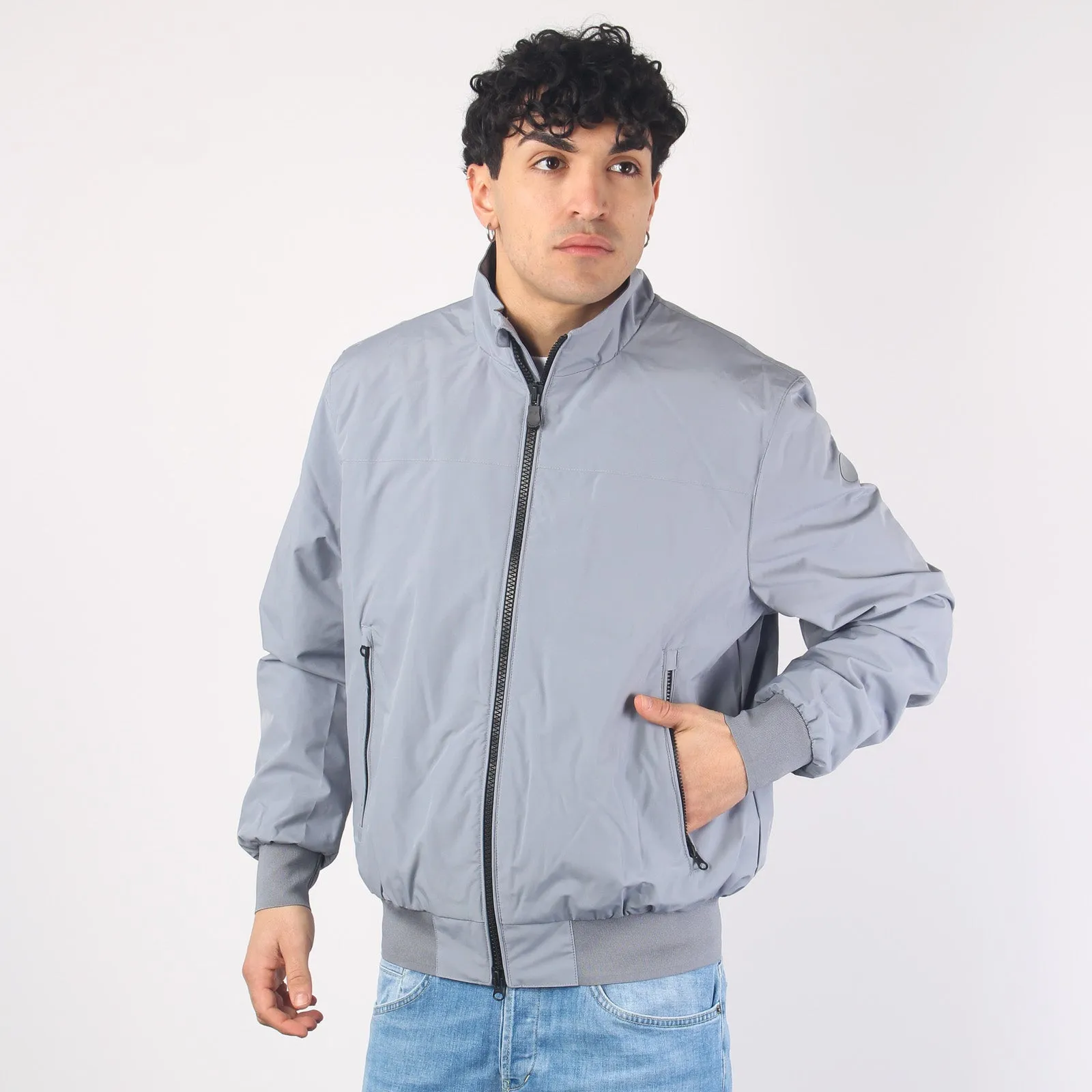 Finlay Bomber Nylon Liscio Grey