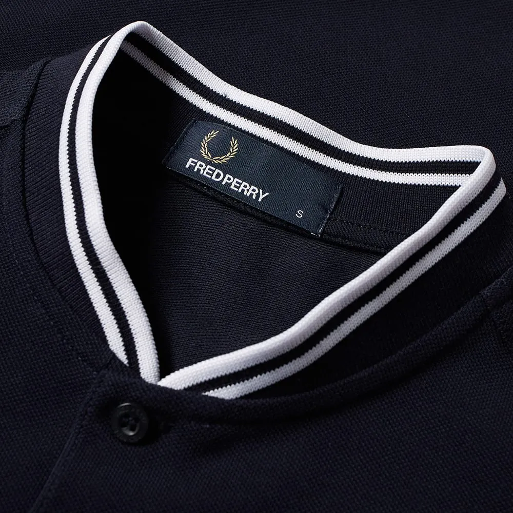 Fred Perry Bomber Collar Pique PoloNavy