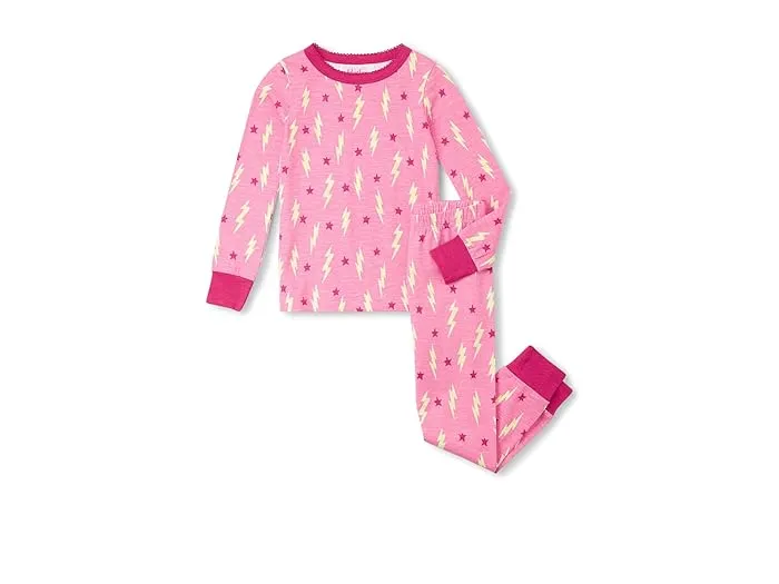 Hatley Kids Lightening Bolts & Stars Stretch Cotton Pajama Set (Toddler/Little Kid/Big Kid)