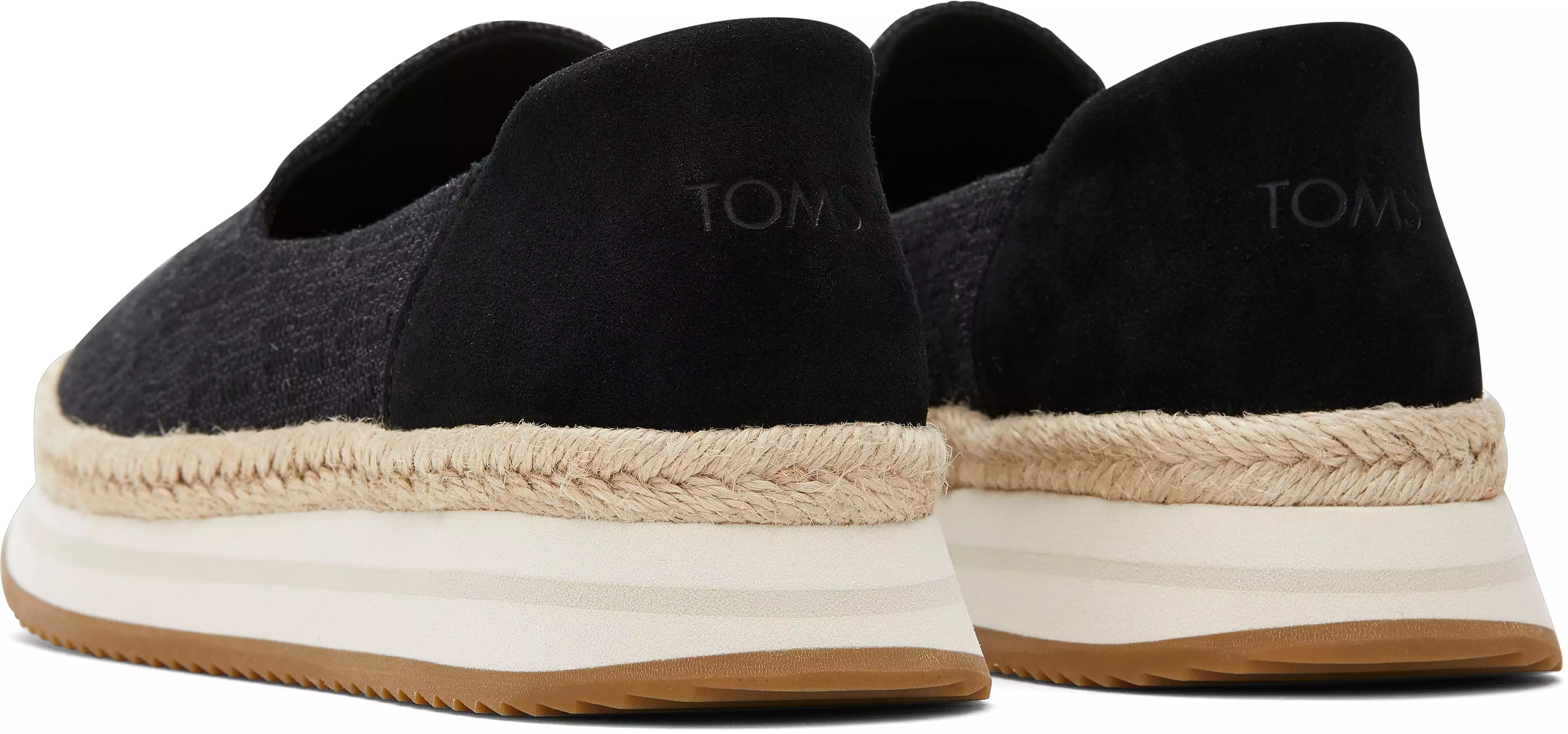 Jocelyn Espadrille Sneaker - Black Slub/Suede