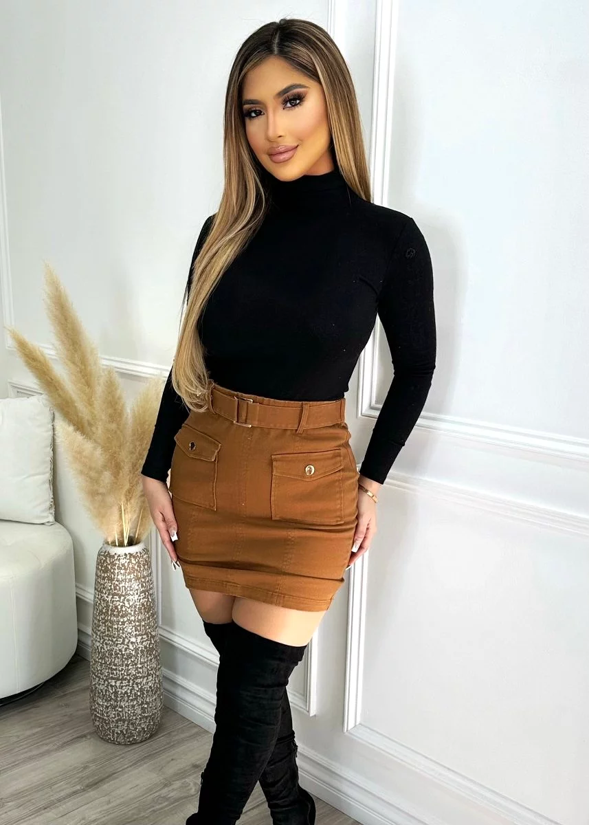 Just Like That Skirt Mocha