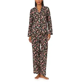 LAUREN Ralph Lauren Lauren Ralph Lauren Long Sleeve Notch Collar Lawn Pajama Set