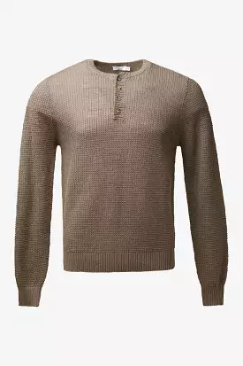 Linen Henley Sweater