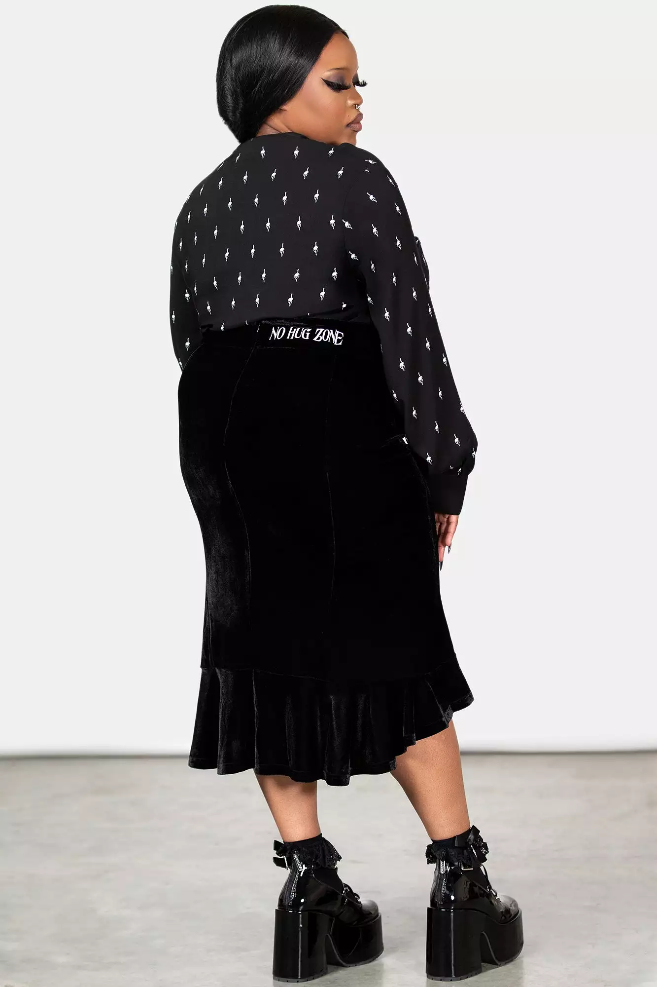 Little Storm Cloud Midi Skirt [PLUS]