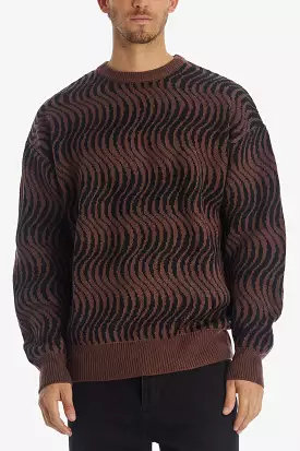 Long Sleeves Crew Neck Knit Sweater