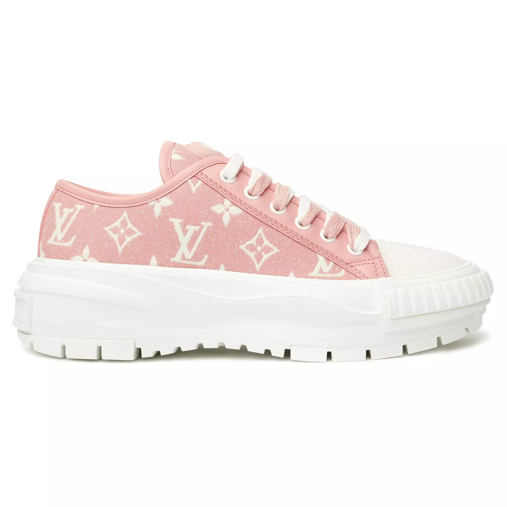 Louis Vuitton LV Squad Monogram Pink White Sneaker