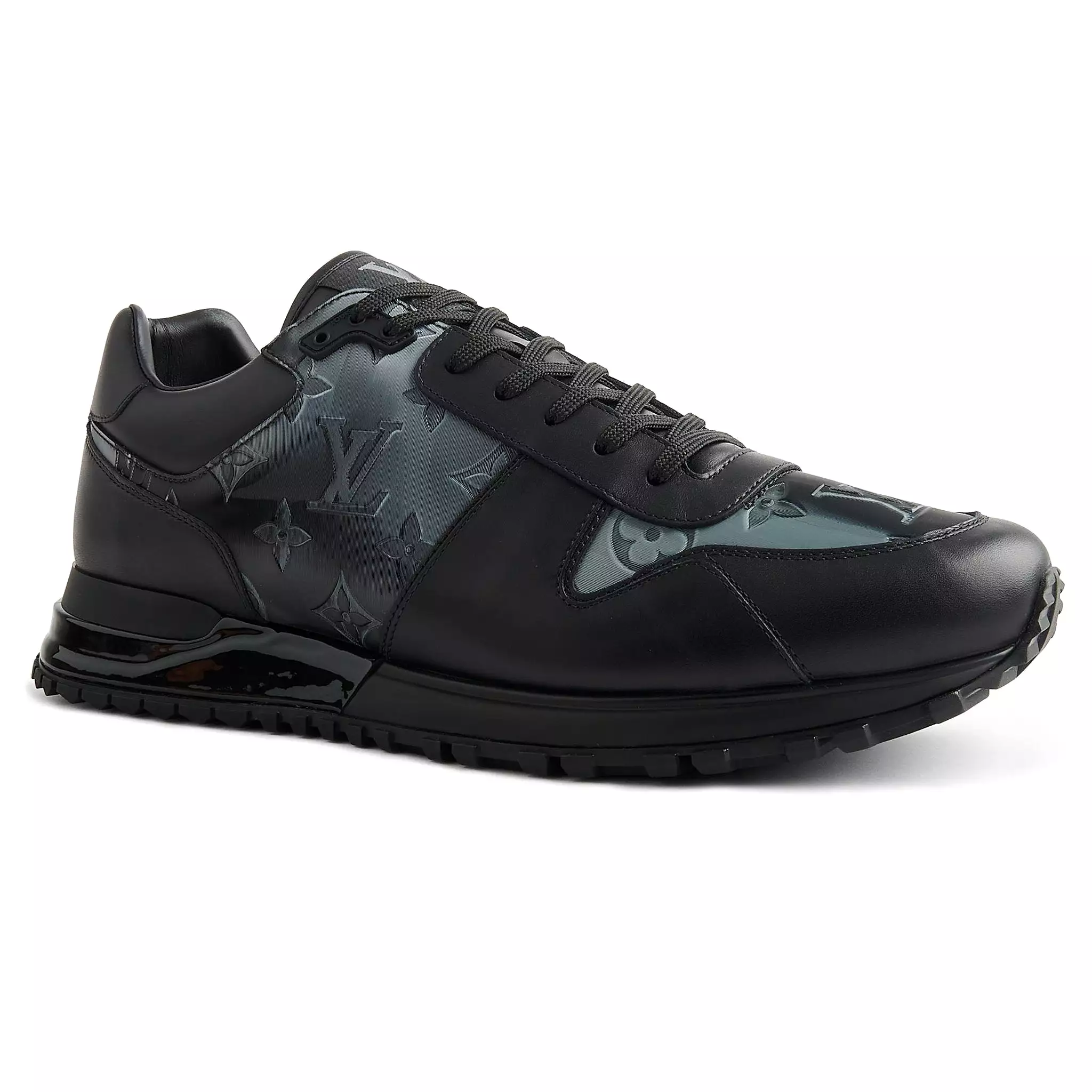 Louis Vuitton Run Away Black Silver Iridecscent Sneaker