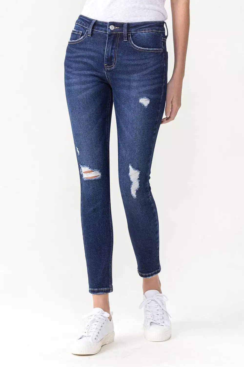 Lovervet Full Size Chelsea Midrise Crop Skinny Jeans