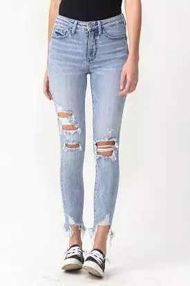 Lovervet Full Size Lauren Distressed High Rise Skinny Jeans