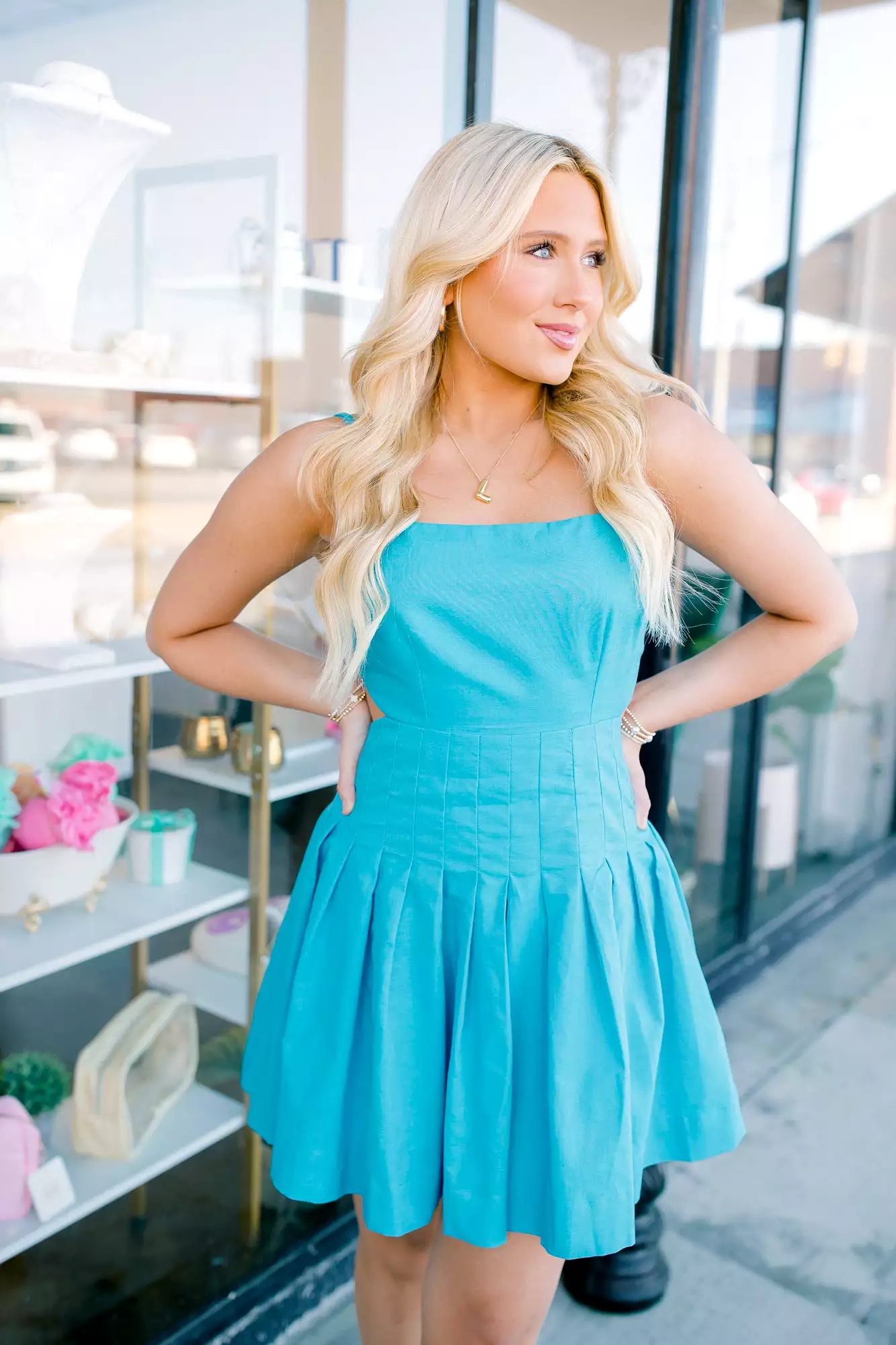 Madeline Dress - Light Blue