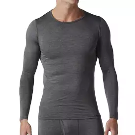 Men's HeatFX Ultra Lightweight Long Sleeve Shirt Base Layer - Charcoal FX39