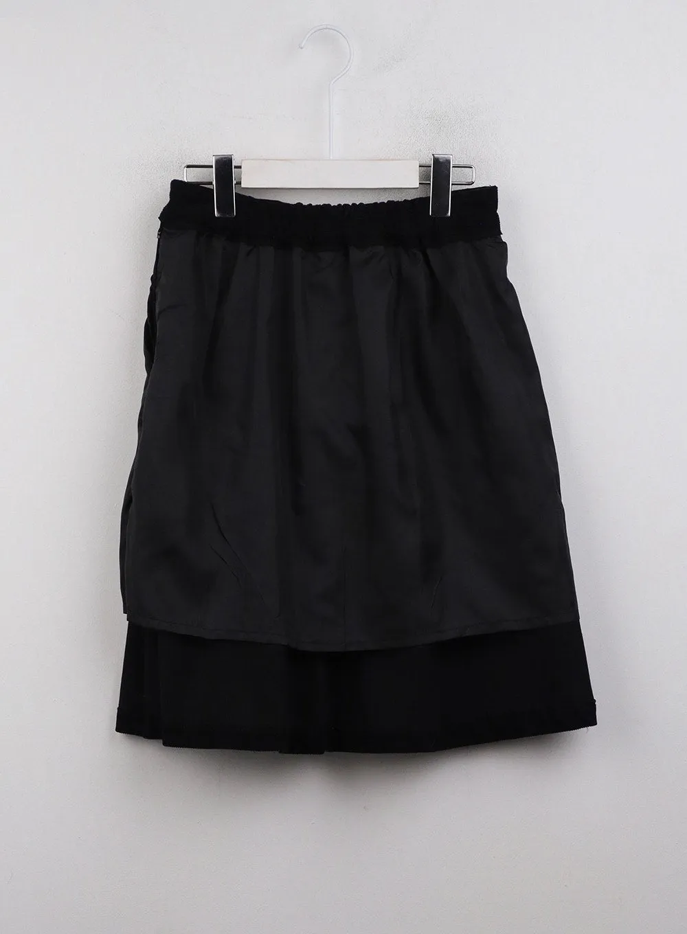 Mid Waist Solid Pleated Belted Midi Skirt CJ411