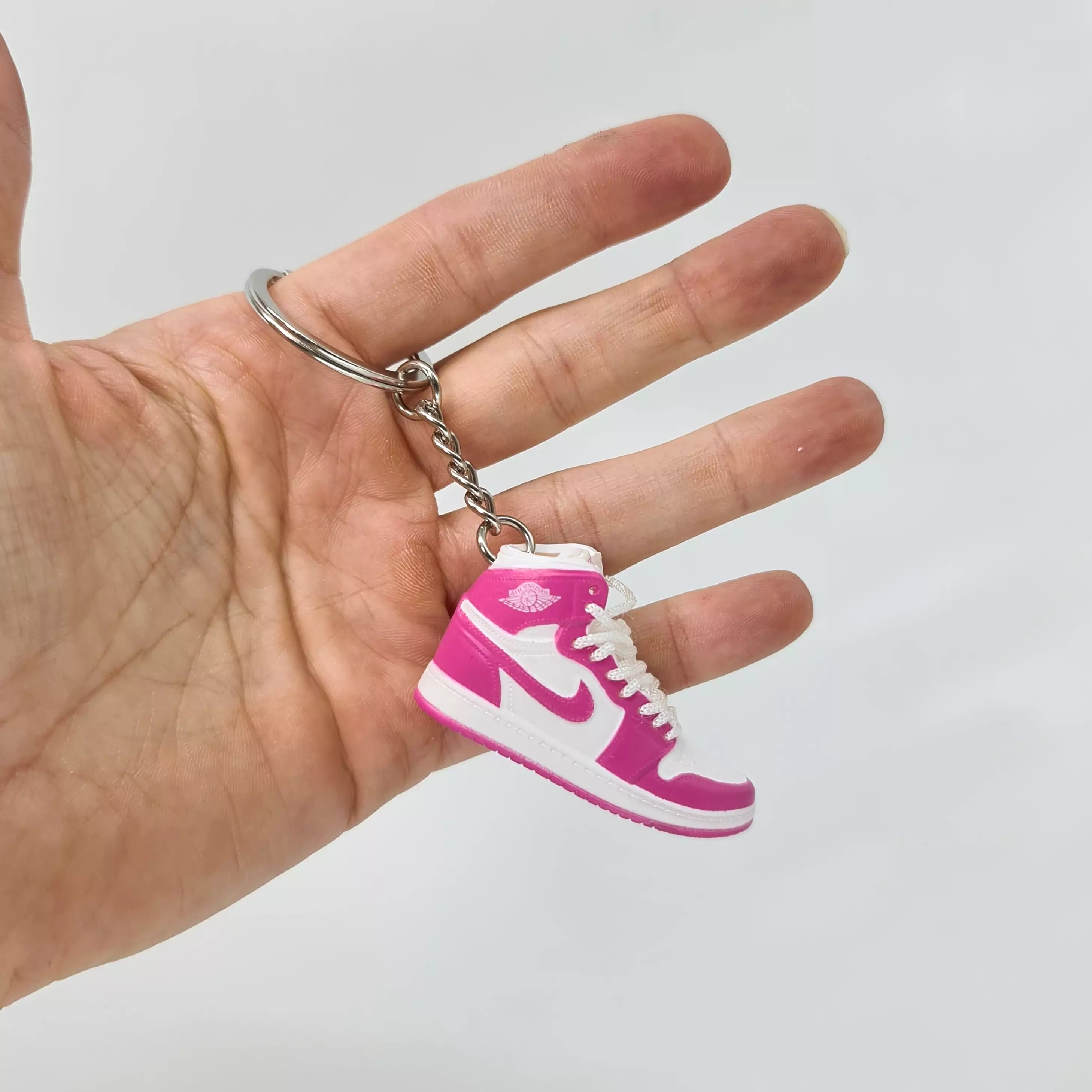 Mini Sneaker Keyring- AJ1 (Pink/White)