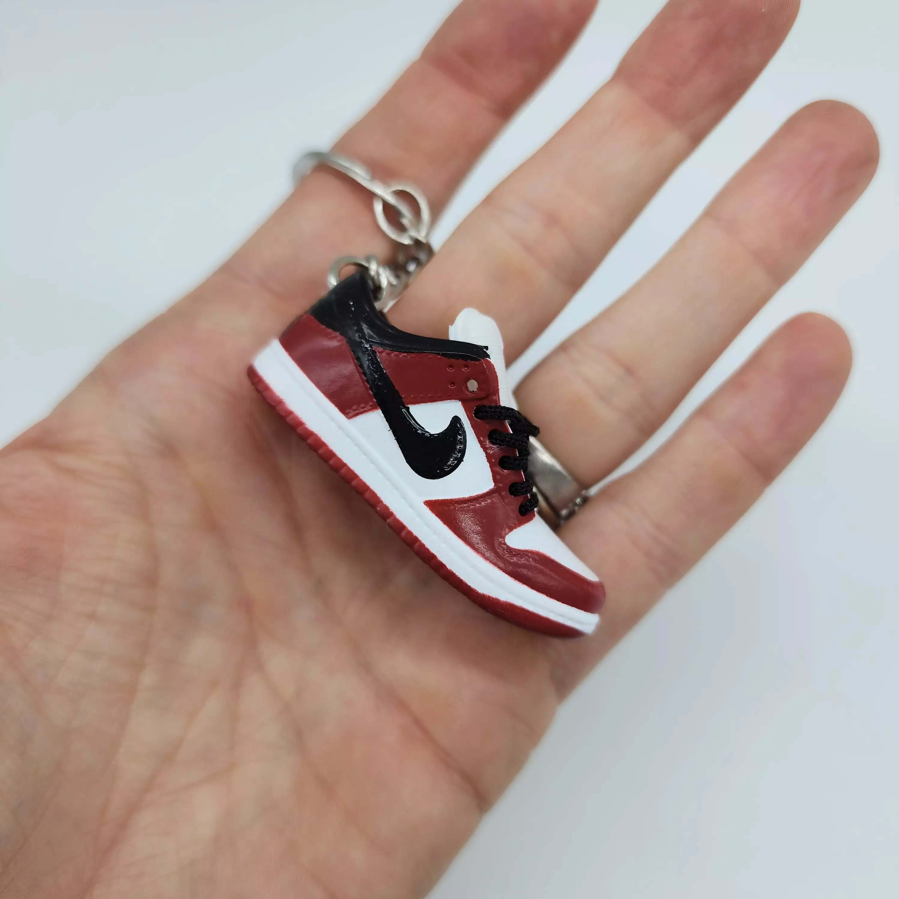 Mini Sneaker Keyring- Dunk (Red/ Black/ White)