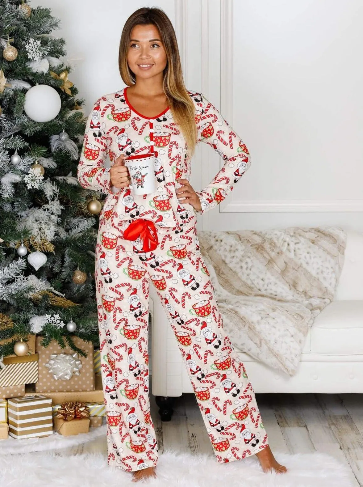 Mommy and Me Marshmallow Cocoa Pajama Set