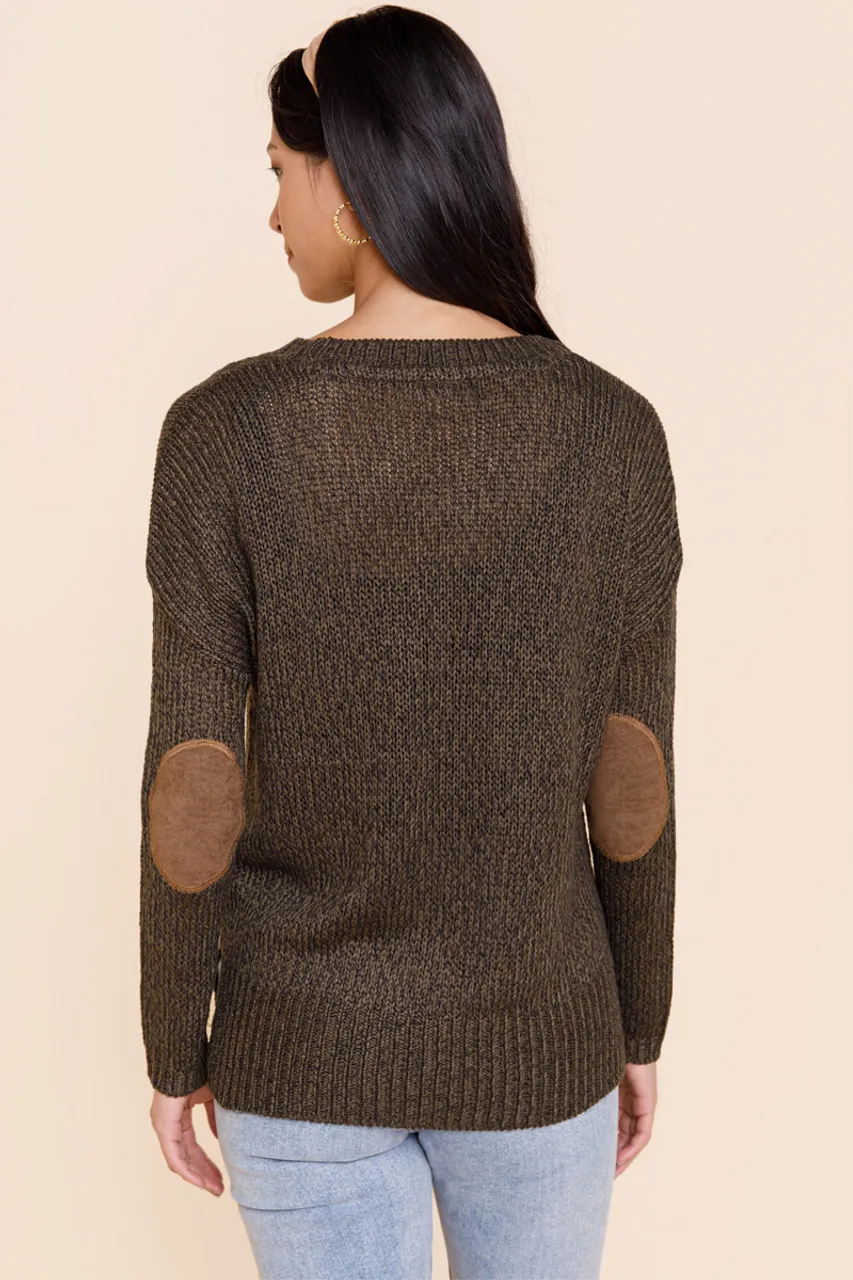 Nadia Elbow Patch Sweater