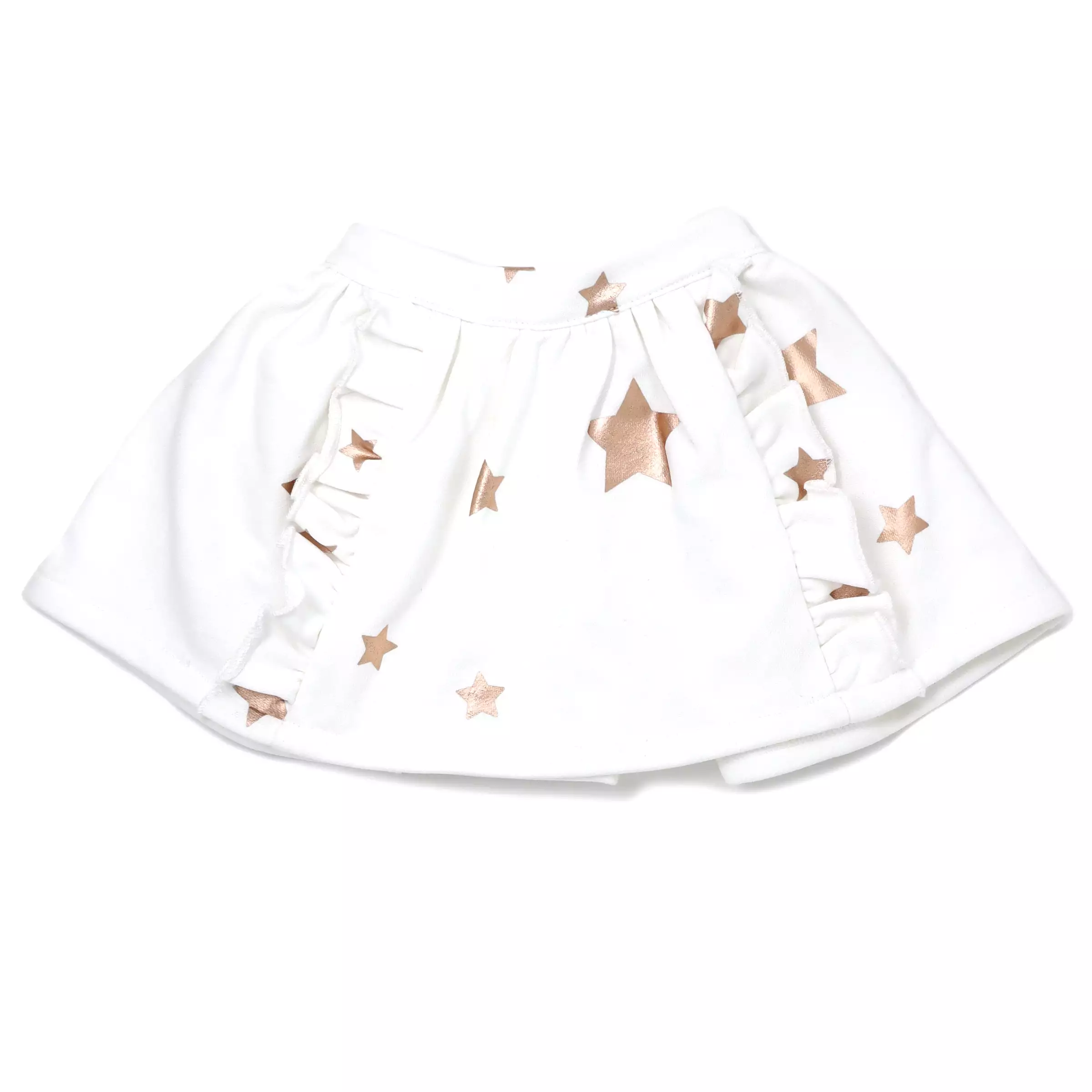 oh baby! Rosegold Stars Millie Pocket Skirt - Cream