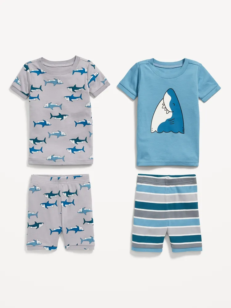 Old Navy Unisex 4-Piece Printed Snug-Fit Pajama Set for Toddler & Baby