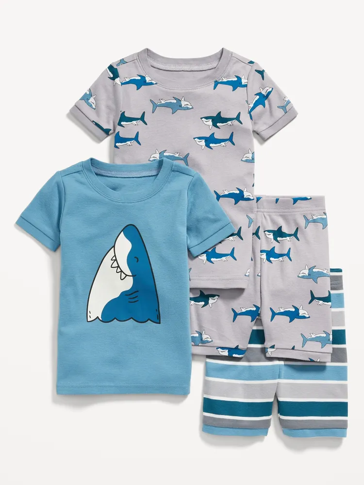 Old Navy Unisex 4-Piece Printed Snug-Fit Pajama Set for Toddler & Baby