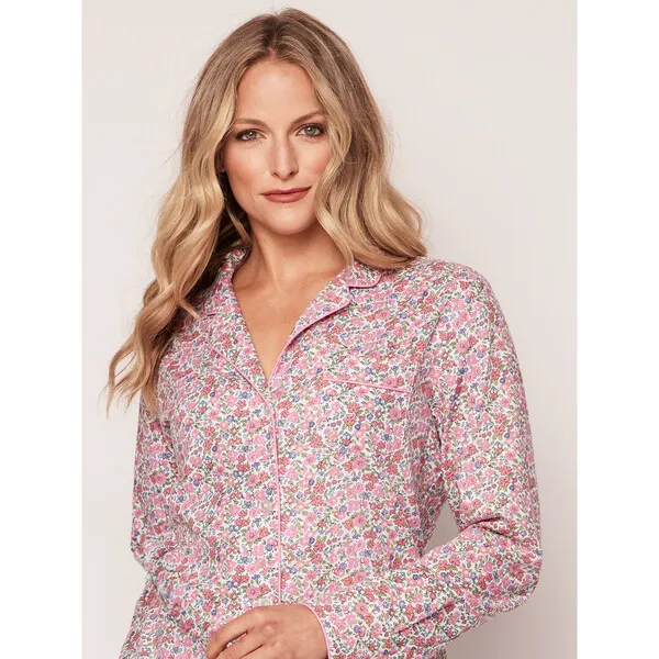 Petite Plume Women's Pajama Set, Fleurs de Rose