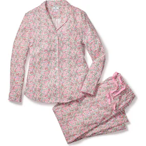 Petite Plume Women's Pajama Set, Fleurs de Rose