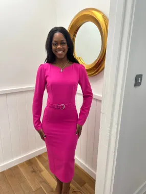 Pink pencil dress